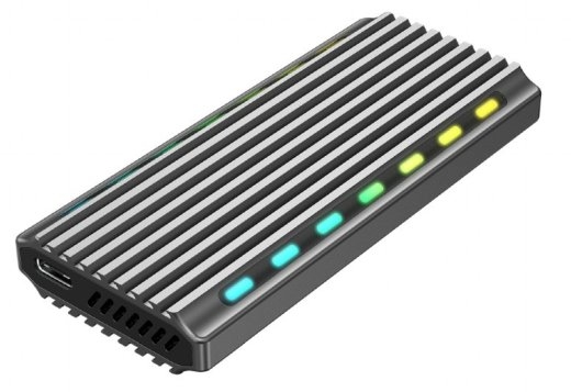 Drive case USB 3.1 enclosure for M .2 NVME aluminum LED USB 3.1