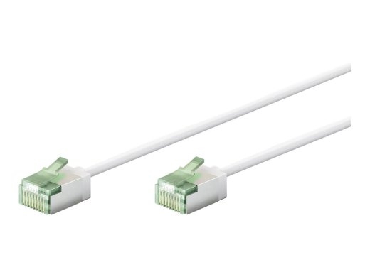 Goobay 74357 Ultra-Flexible CAT 8.1 Patch Cable, Slim, U/FTP, 0.15 m, White Goobay