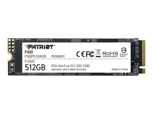 Patriot SSD P300 - 512 - M.2 2280 - PCIe 3.0 x4 NVMe