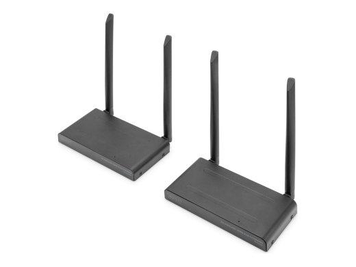 Digitus 4K Wireless HDMI KVM Extender Set, 150 m DS-55328 Black