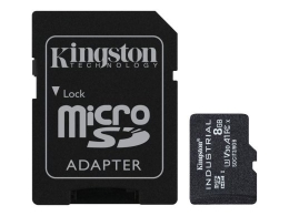 Kingston Industrial - flash memory card - 8 - microSDHC UHS-I