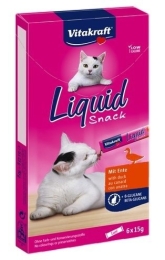 VITAKRAFT Liquid Snack Duck - cat treats - 6 x 15g