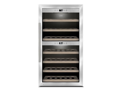 Caso Wine cooler WineComfort 660 Smart Energy efficiency class G Free standing Bottles capacity 66 Stainless steel/Black