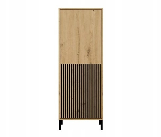 KAMARO 2DK SLIM/GŁ OAK ARTISAN DISPLAY CABINET