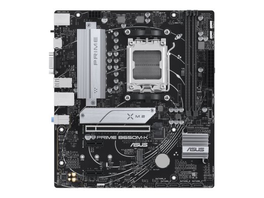 Asus PRIME B650M-K Processor family AMD Processor socket AM5 DDR5 Supported hard disk drive interfaces SATA, M.2 Number of SATA connectors 4
