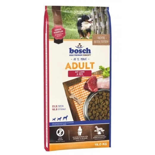 Bosch ADULT MIT LAMM & REIS 15 kg