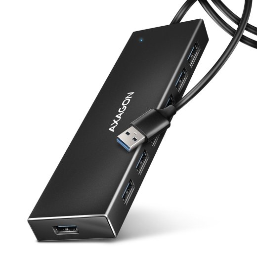 AXAGON SuperSpeed USB-A FLAT Hub HUE-F7A