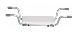 Recessed bench for bathtub - adjustable