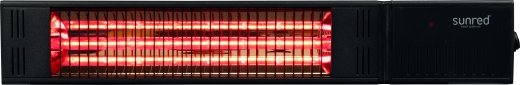 SUNRED Heater RDS-15W-B, Fortuna Wall Infrared 1500 W Black IP55