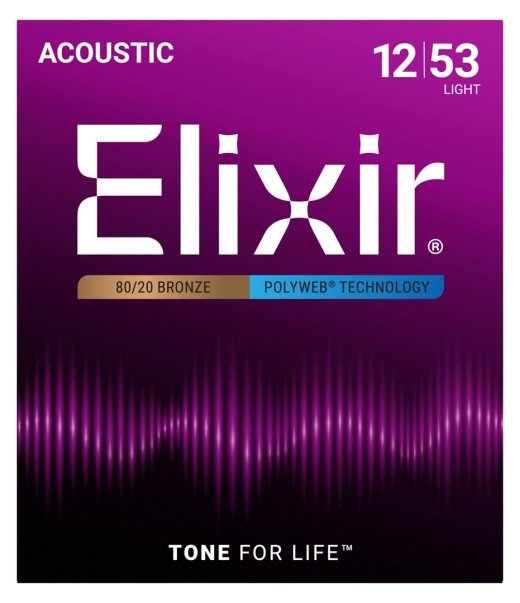 Elixir 11050 Light (12-53) PW - acoustic guitar strings