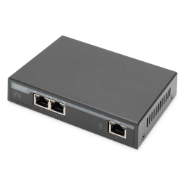 DIGITUS Switch DN-95127-1 - 2 Ports - 2x GE (10/100/1000) - 2x PoE+