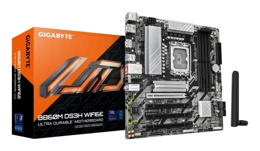Mainboard GIGABYTE Intel B860 Express LGA1851 Micro-ATX Memory DDR5 Memory slots 4 4xPCI-Express 4.0 16x 1xPCI-Express 5.0 16x 2xM.2 1xHDMI 2xDispl...
