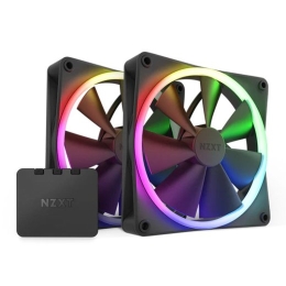 NZXT fan F140 RGB TWIN with RGB Controller - 14 cm - 2-pack