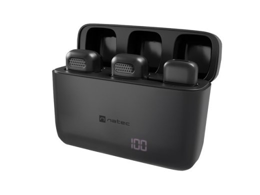 Natec Mobile microphone HOPPER lavalier wireless lightning