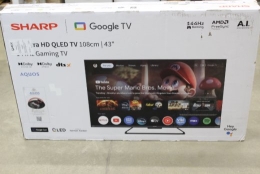 SALE OUT. Sharp 43HR7265E 43" (108cm) QLED 144Hz 4K Ultra HD Google TV, Dolby Vision IQ, Dolby Atmos, Central Stand Sharp 43HR7265E 43 Smart TV Goo...