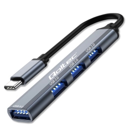 HUB adapter USB c 3.1 4in1, USB 3.0, 3x USB 2