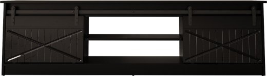 RTV GRANERO 200x56.7x35 black/black gloss cabinet