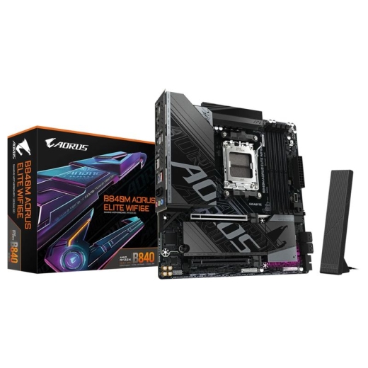 AORUS B840M ELITE WIFI6E - motherboard - micro ATX - Socket AM5 - AMD B840