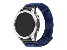 Fixed Sporty Strap for Garmin QuickFit 22mm 160-210 mm Dark blue Nylon