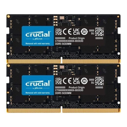 Crucial RAM CT2K16G56C46S5 - 32 (2 x 16 Kit) - DDR5 5600 SO-DIMM CL46