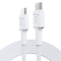 PowerStream USB-C to USB-C cable 2m, PD 60W, QC 3.0, white