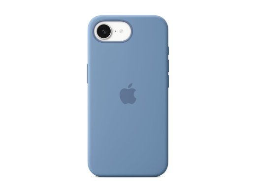 Apple iPhone 16e Silicone Case – Winter Blue Apple