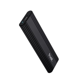 Trust 25806 storage drive enclosure SSD enclosure Black