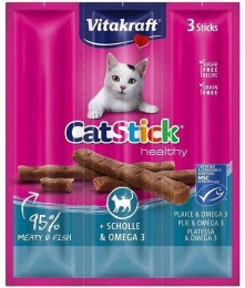 VITAKRAFT CatStick Mini with flounder and Omega-3 - cat treats - 3 pcs