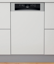 Whirlpool Dishwasher WSBO 3O34 PF X Built-in Width 45 cm Number of place settings 10 Number of programs 8 Energy efficiency class D Display Stainle...