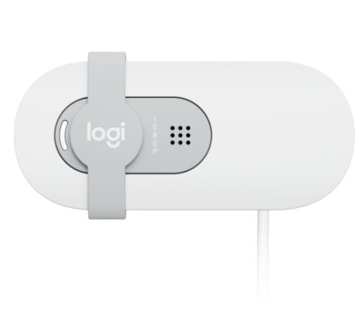 Logitech Brio 100 Full HD Webcam, 2 MP, FHD 1080p, 58°, USB, Off-White