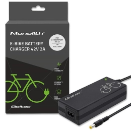 Qoltec 50761 Charger for e-bike batteries 36V 42V 2A 5.5*2.5