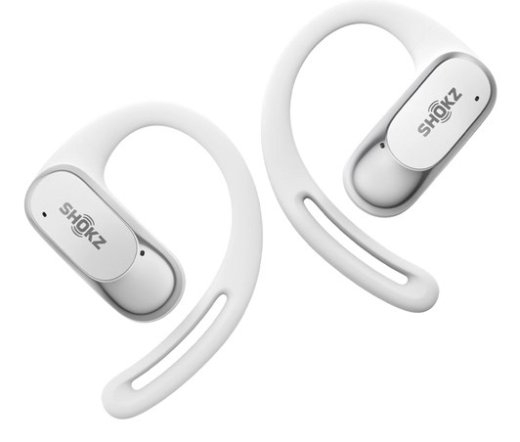 SHOKZ OpenFit Air, weiss Headset Wireless Ear-hook Calls/Music/Sport/Everyday Bluetooth White