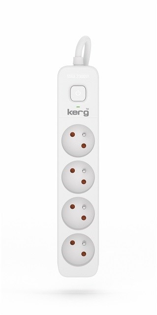 KERG power strip with switch 4 sockets 1.5m-16A