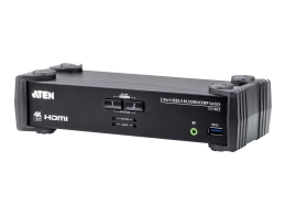 Aten 2-Port USB 3.0 4K HDMI KVMP Switch with Audio Mixer Mode CS1822