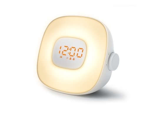 Muse Light Clock Radio ML-198CR Alarm function AUX in White