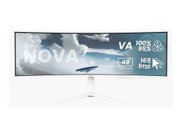 Arozzi Nova 49 " VA 32:9 165 Hz 4 ms 5120 x 1440 pixels 350 cd/m² HDMI ports quantity 2 White