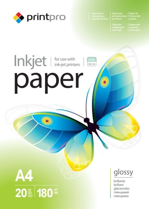 ColorWay PrintPro Photo Paper, 20 sheets High Glossy 180 g/m² A4