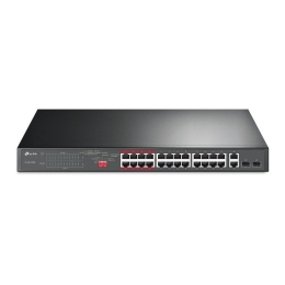Switch TP-LINK TL-SL1226P Desktop/pedestal 24x10Base-T / 100Base-TX 2x10Base-T / 100Base-TX / 1000Base-T PoE+ ports 24