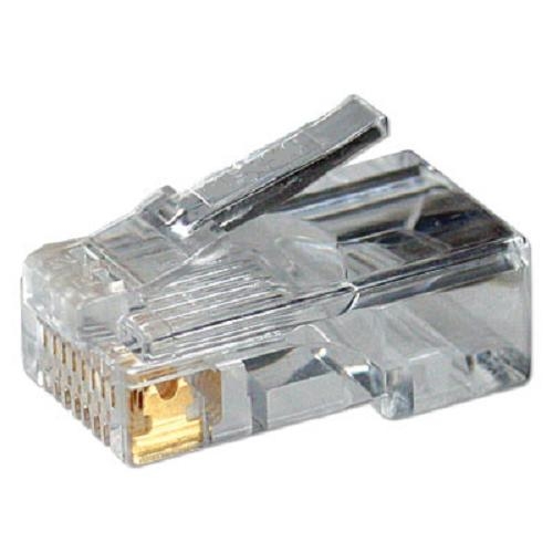 Logilink MP0002 CAT5e Modular PlugSuitable for 8P8C Round CablePlug unshieldedGold-plated contacts Transparent