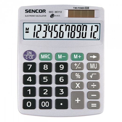 Sencor Calculator SEC 367/12 Table,12 Digital LCD