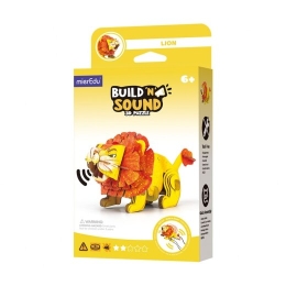 Mg Dystrybucja MierEdu Build and Listen 3D Puzzle - Lion