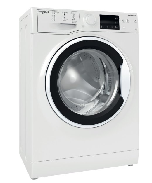 Whirlpool Washing machine WRBSB 6249 W Energy efficiency class C Front loading Washing capacity 6 kg 1200 RPM Depth 43 cm Width 60 cm LED White