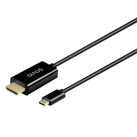 Savio CL-191 USB-C to HDMI Cable - 30 Hz, 2 m, Plastic