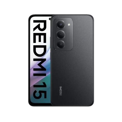 Xiaomi Redmi 15 Midnight Black 6.9 " IPS LCD 1080 x 2340 pixels Qualcomm Internal RAM 4 128 Main camera resolution 50 MP Secondary camera resolutio...