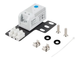 Lanberg Closed-loop thermostat 10A for rack cabinets with 19" ear and terminal block AK-1505-S Gray