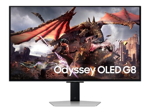 Samsung LS32DG802SUXDU 32 " OLED 4K 16:9 240 Hz 0.03 ms 3840 x 2160 pixels 200 cd/m² HDMI ports quantity 2 Silver
