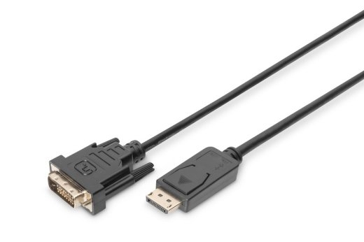 DisplayPort cable with snap 1080p 60Hz FHD Type DP / DVI-D (24 + 1) M / M 2m