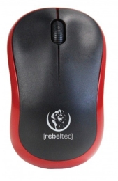 Wireless optical mouse Rebeltec METEOR red
