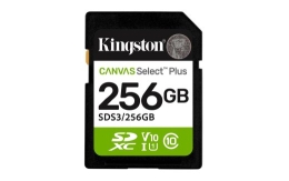 Kingston Memory card SD 256GB Canvas Select Plus Gen3 150MB/s