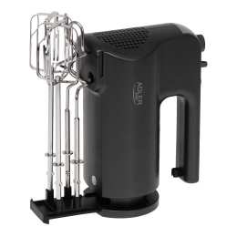 Adler Hand Mixer AD 4230 Hand Mixer 550 W Number of speeds 5 Turbo mode Black